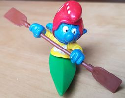 Schleich-Spielfigur Kanufahrer-Schlumpf