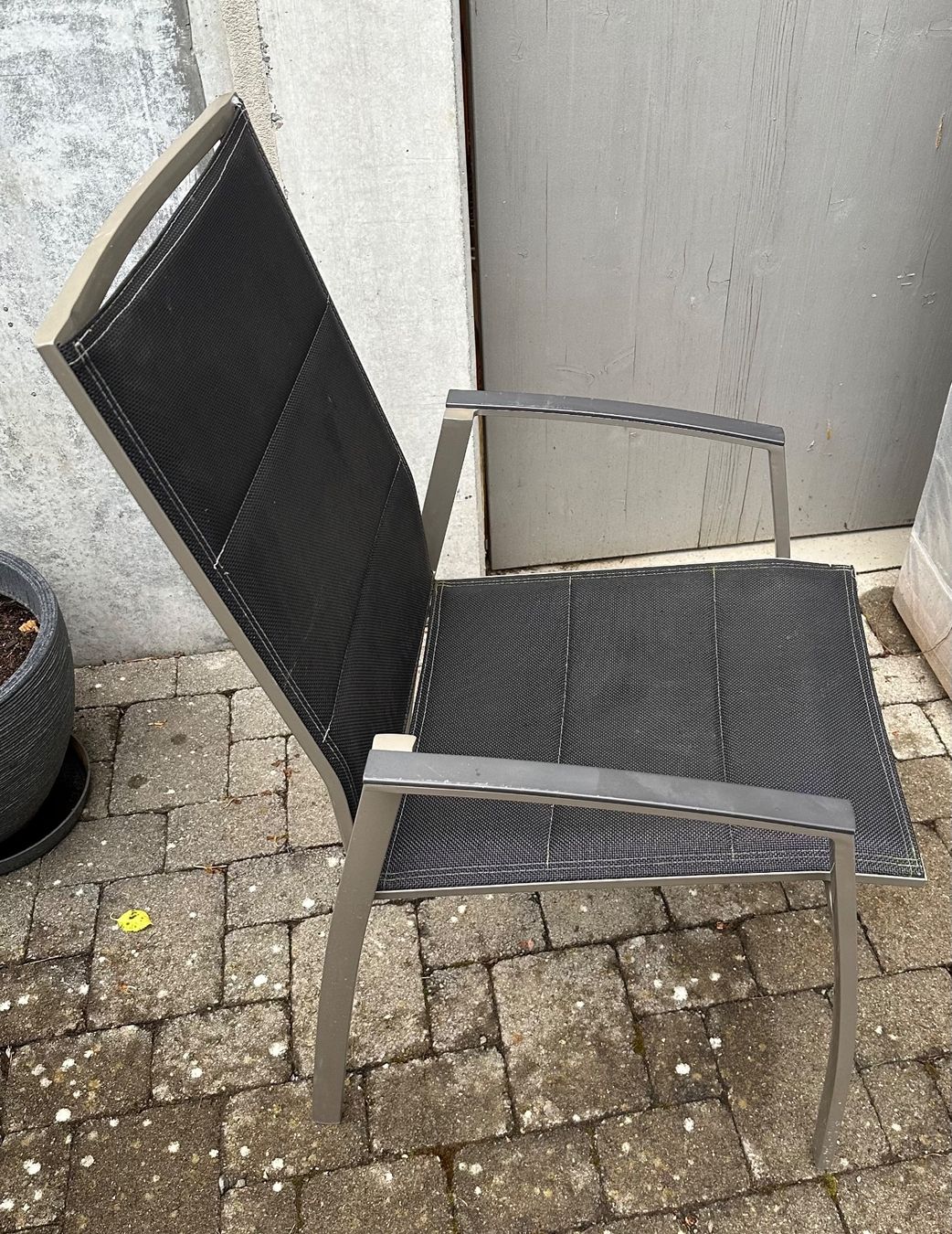 Sedie: 4 Gartenstuhle, Alu, anthrazit – Usato da Schaffhausen venduto da Guckyy 3