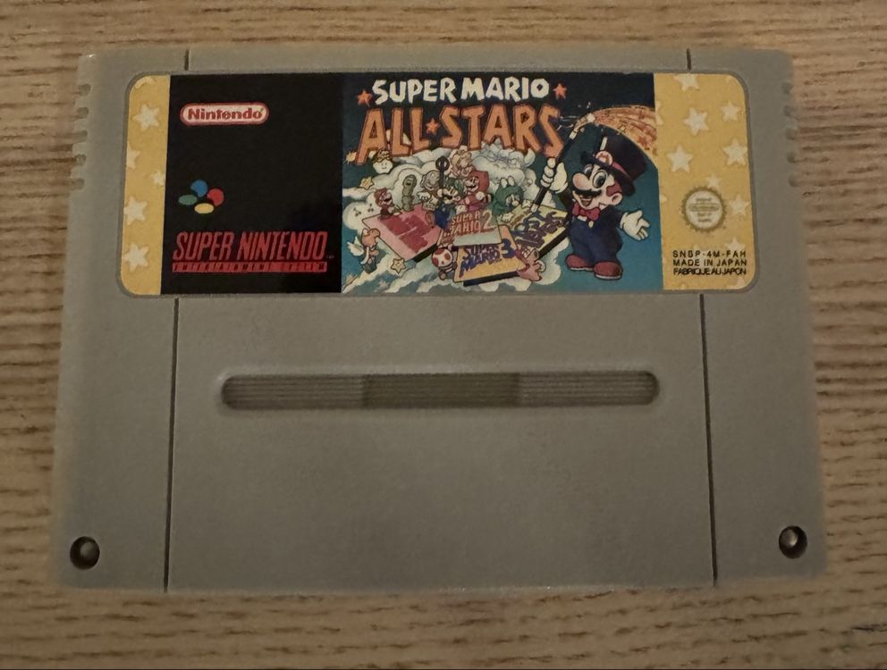 Jeu SNES Super Mario All-Stars (PAL UKV) - Version Boîte, Très Bon état
