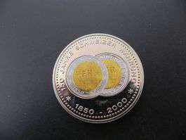 Medaille 150 Jahre Franken - 5 Franken 2000 - 1850 - 2000