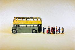 Poster print - bus queue