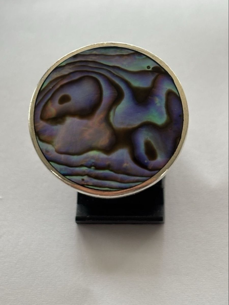 Ringe: Silberring mit Abalone-Muschel 925 – Gebraucht aus Menziken von sense83