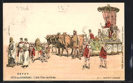 Vevey, Fete des Vignerons, Char de Cér