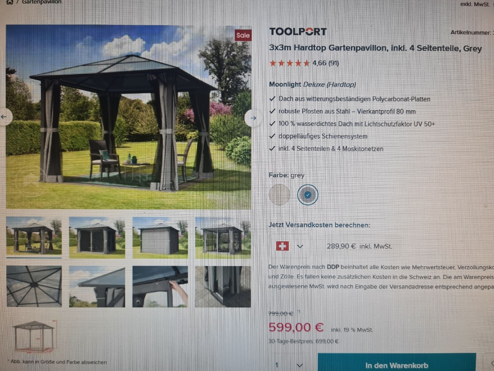 Zelte & Pavillons: Zelt Winterfest – Neu und originalverpackt aus Niederwil SG von Kaicorner03