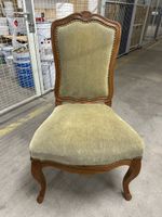 schöner antiker Sessel Louis Philippe Massiv Nussbaum