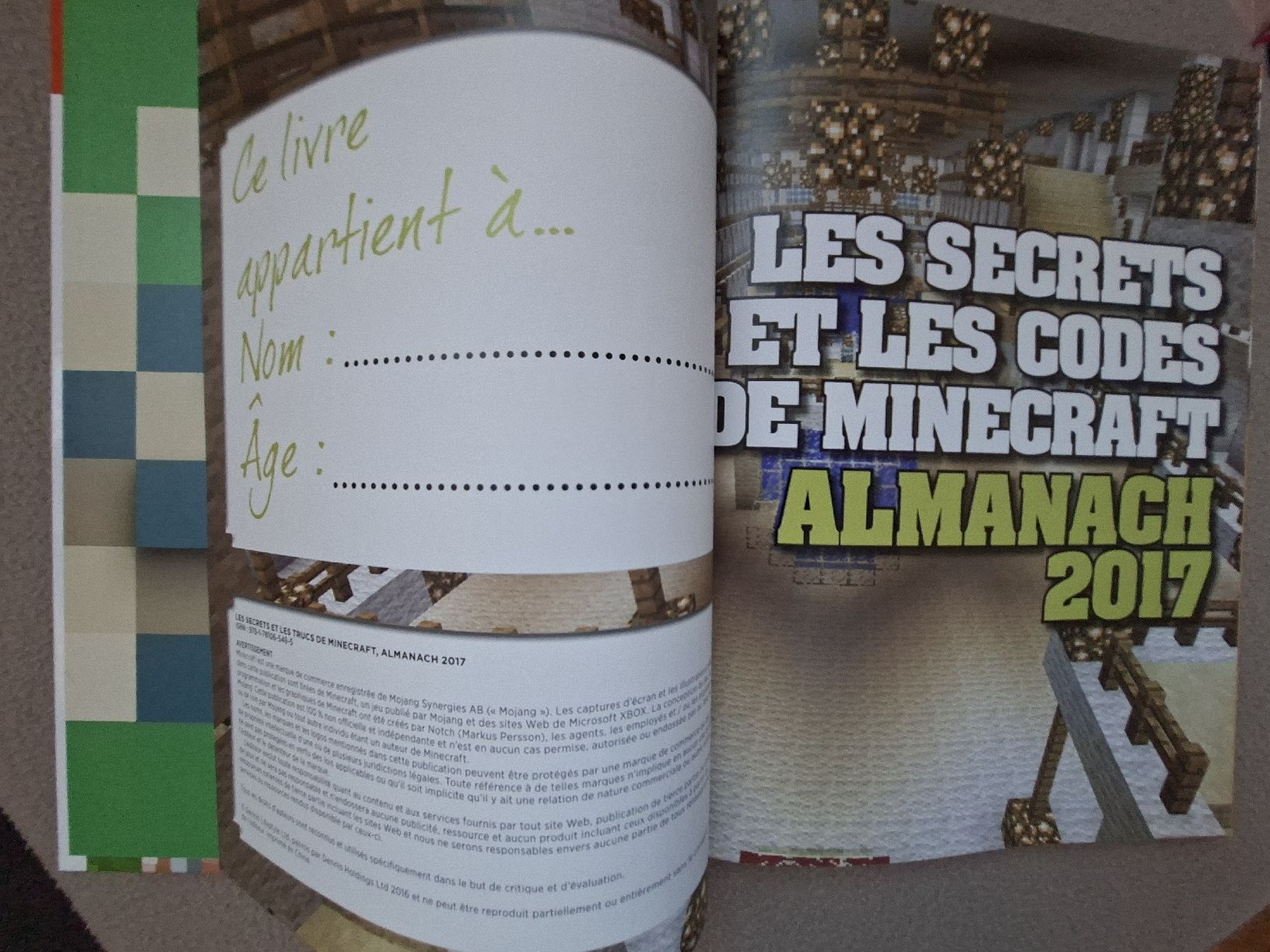 Libri: Minecraft Almanach 2017 Secrets et Codes  – Usato da Lausanne venduto da bagadou 1