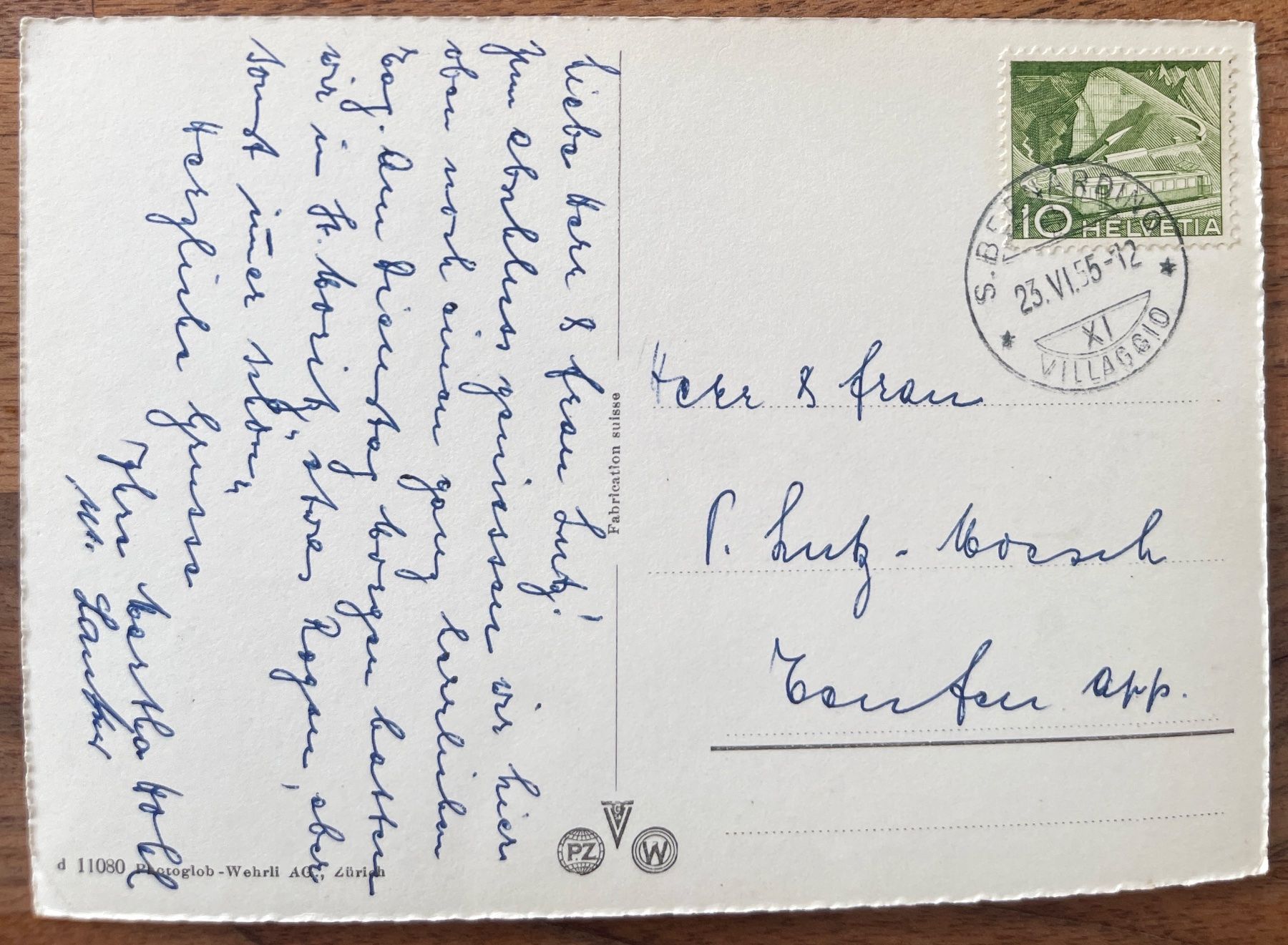 Cartoline postali: VAL MESOLCINA - Map 1955 – Usato da Lutry venduto da Ediego 1