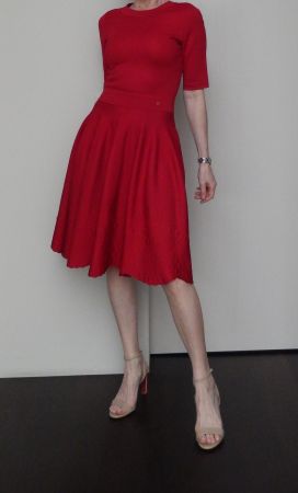 Orig. CH CAROLINA HERRERA Kleid aus Stretchjersey Gr. 34-36