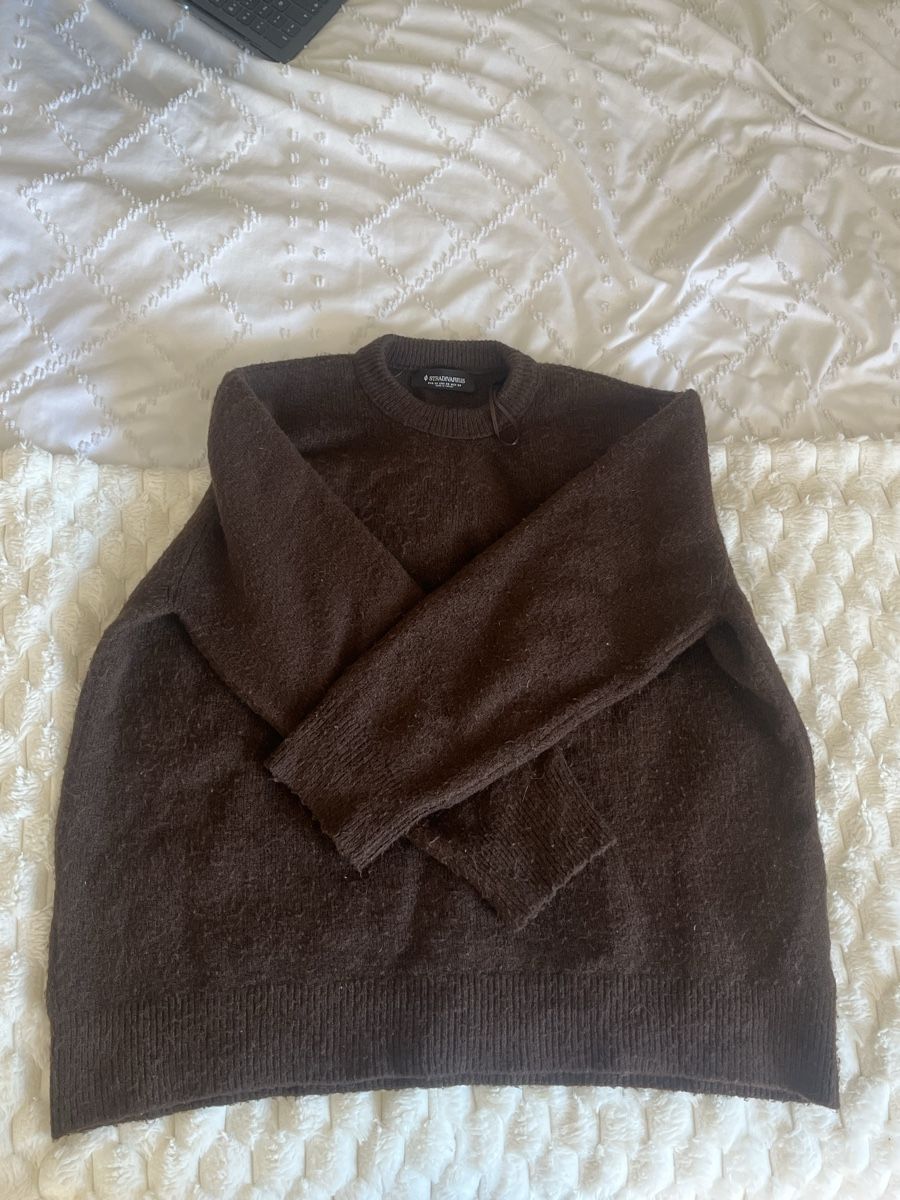 Stradivarius Maglioni & Felpe: Pull stradivarius marron taille XS mais large – Usato da Semsales venduto da theaa157