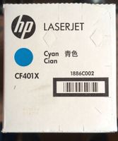 Toner HP LaserJet Cyan CF401X - Neuf Emballé, scellé. 201x.