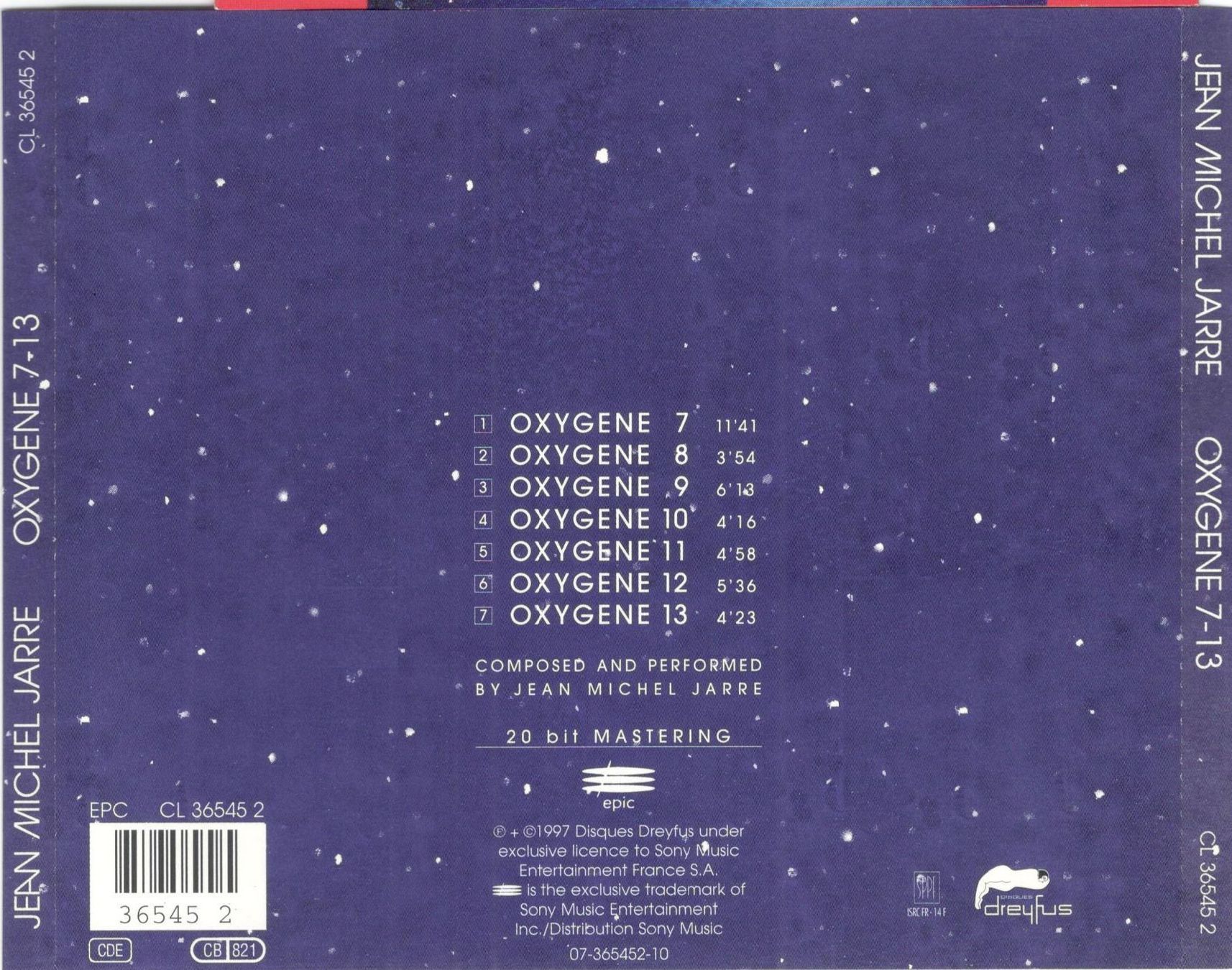 CDs: Jean Michel Jarre CD Oxygene 7-13 – Gebraucht aus St. Margarethen TG von ursk10 1