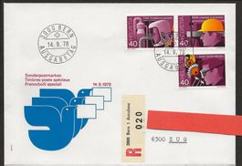 1978 FDC teilweise NICHT Zusammenhängend tolle Seltenheit ++