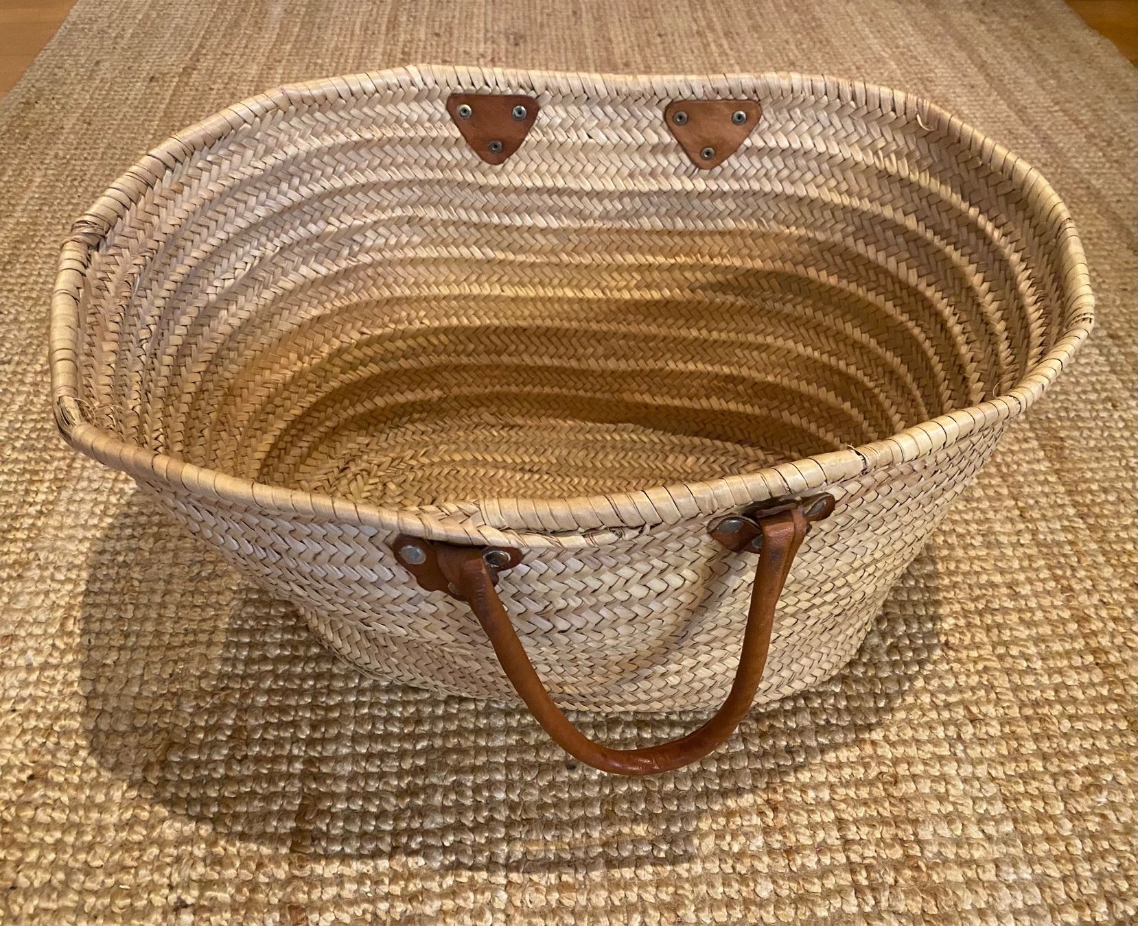 Taschen: Grosse Strandtasche mit Ledergriffen🤍 – Gebraucht aus Alosen von .AMEA. 1