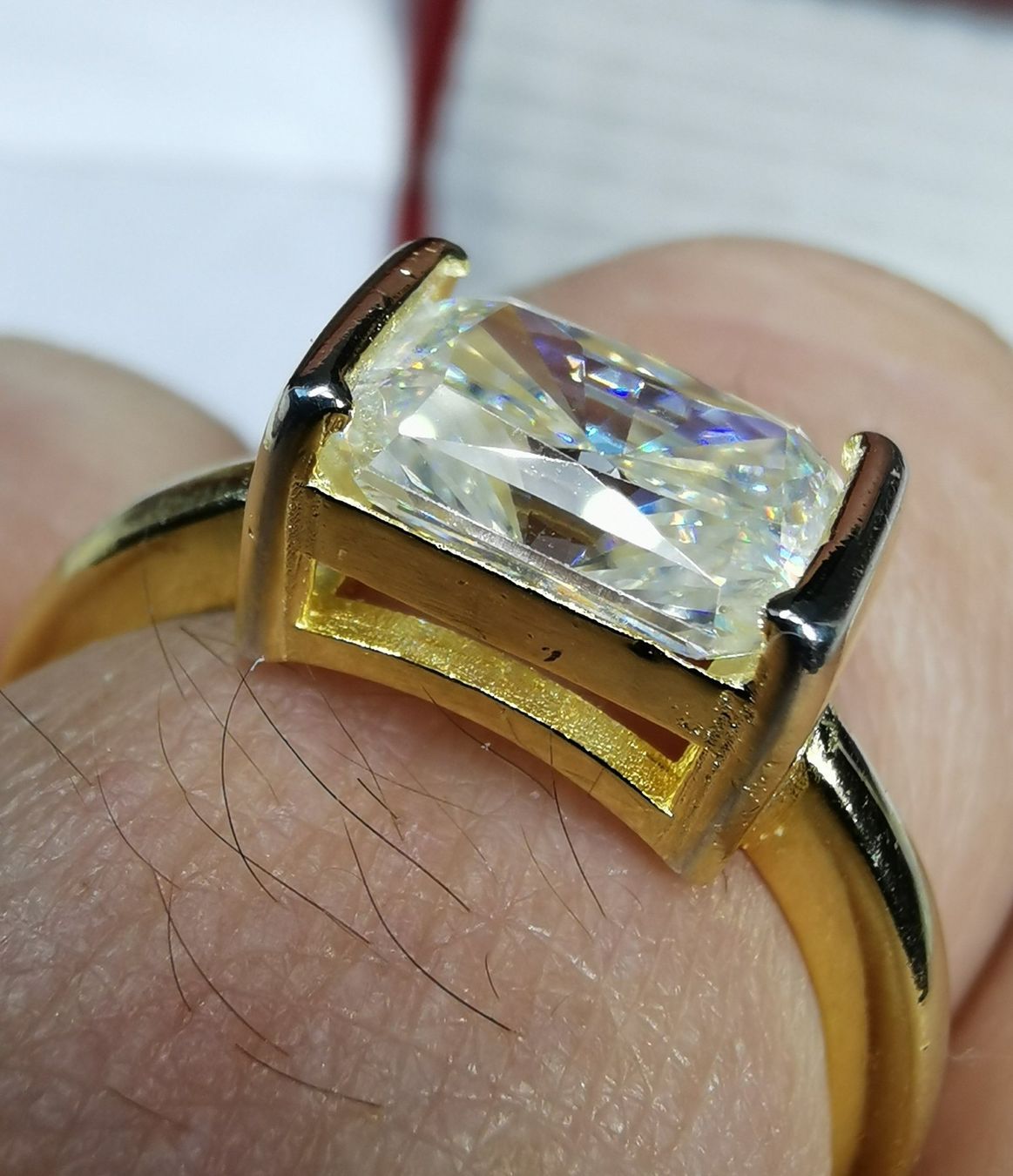 Anelli: Bague argent avec diamant de moissanite de 2 ct GRA – Nuovo e nell'imballaggio originale da Reconvilier venduto da Tsma67 6