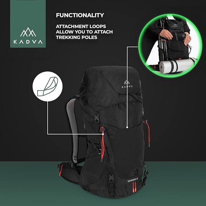 Zaini: Wanderrucksack 35 L Regenhülle Trinksystem Schwarz – Nuovo e nell'imballaggio originale da Suhr venduto da SchnapperCH 1