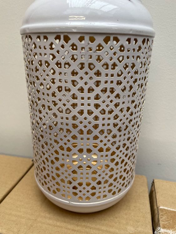 Neu Laternen/Gartenlaternen/Wohnen/Garten/Weiss-Gold/OVP 2