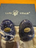 2x Sodalith Eiform Heilsteine Lapis Vitalis neuwertig