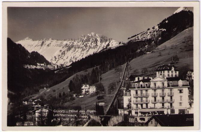 Cartes postales: Glion Hôtel des Alpes – D'occasion à Binningen par Mountainrider