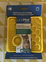 LickiMat Catster Futtermatte gelb neu in OVP