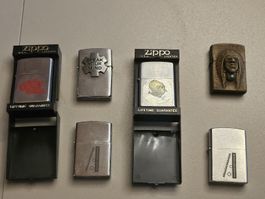Zippo Feuerzeuge Konvolut Sammlerstuecke 6 Stück 
