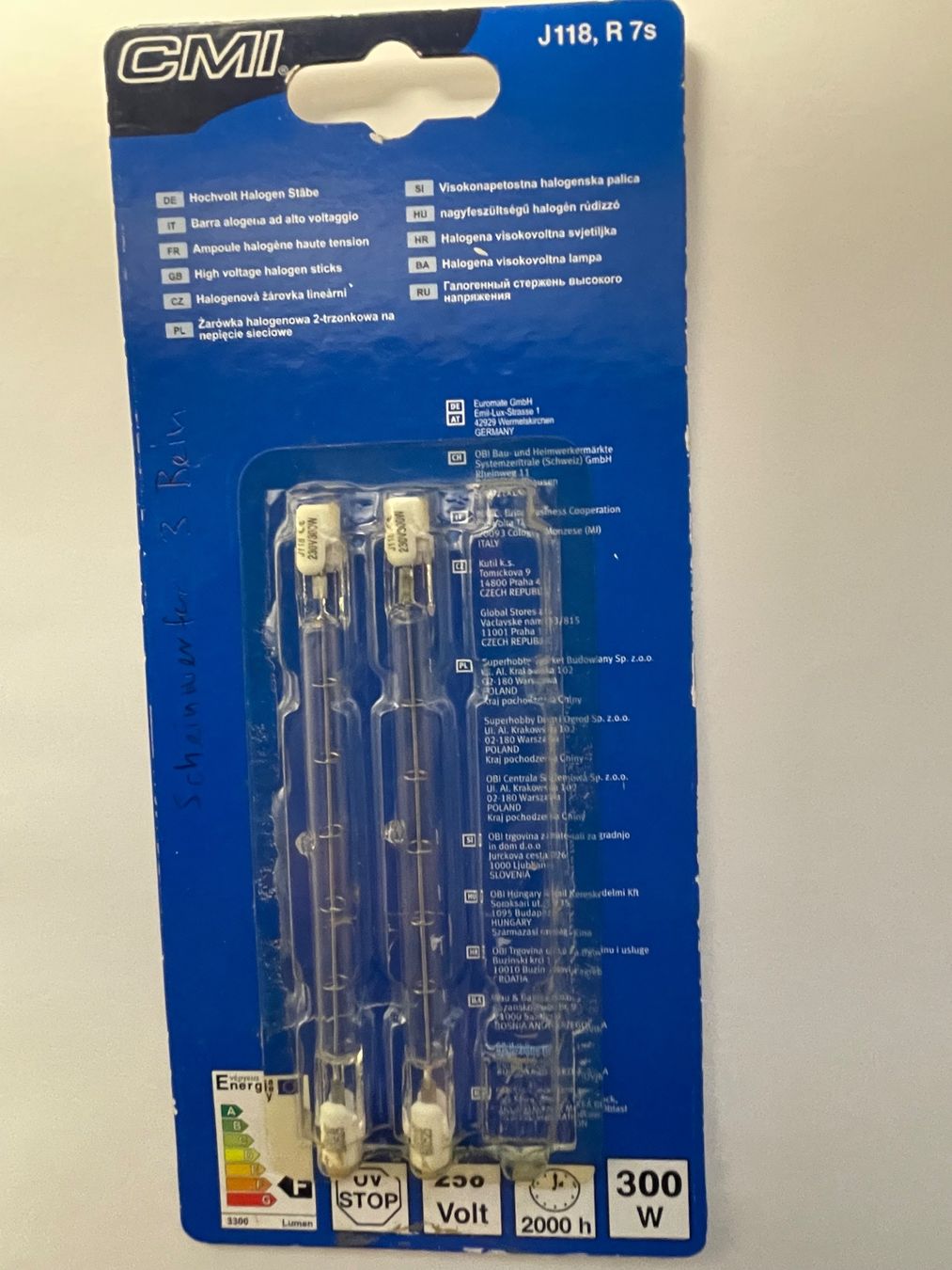 Lampade: Halogen-Baulampe/Scheinwerfer auf Stativ +Ersatzhalogenstäbe – Usato da Winterthur venduto da moschtli20 7