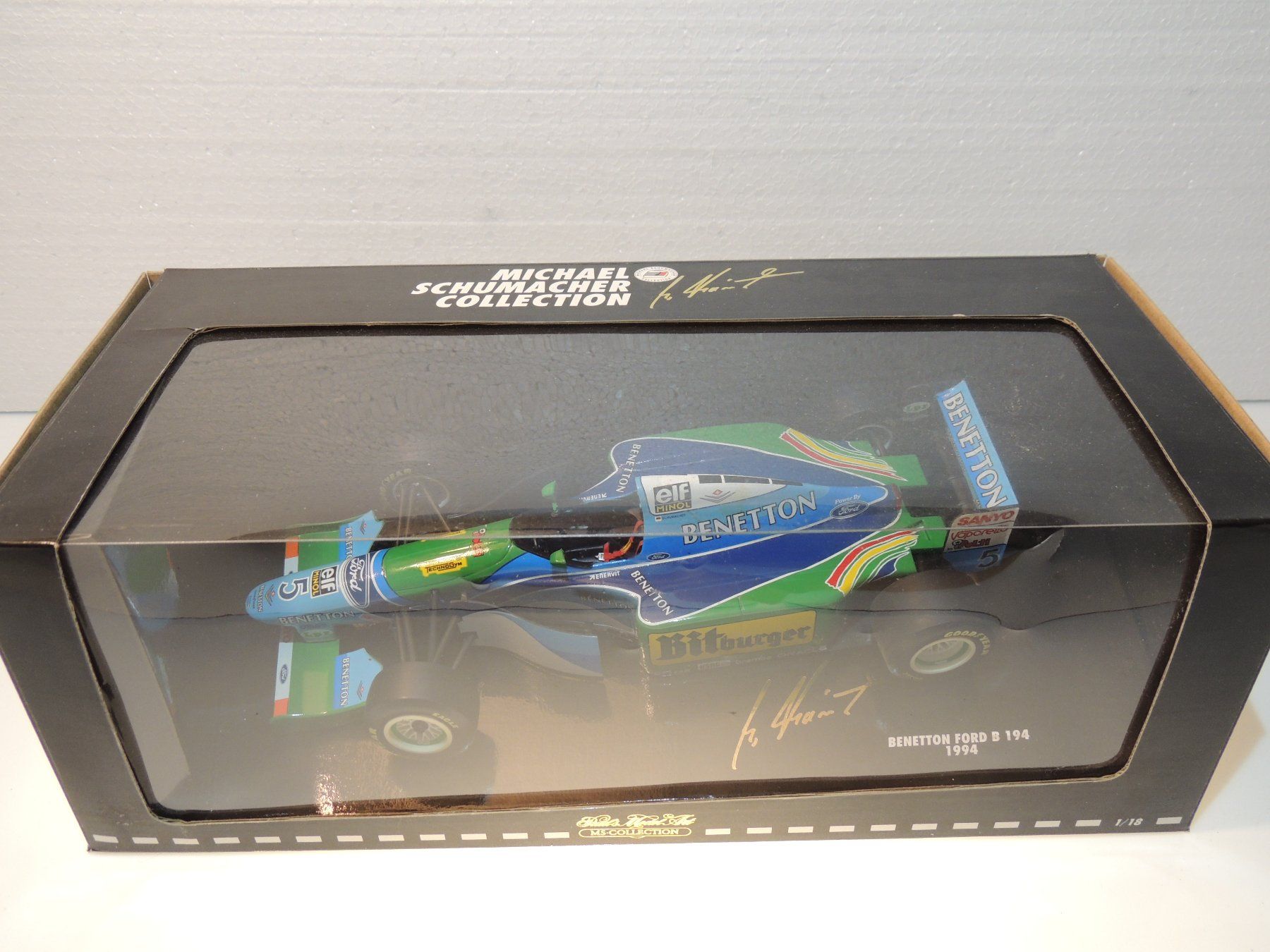 Minichamps Modellini d'auto: Minichamps Benetton Ford B194 MSC 1:18 – Nuovo e nell'imballaggio originale da Corminboeuf venduto da corbay 4