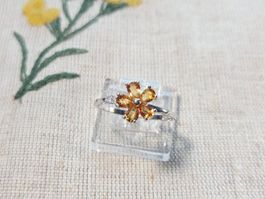 NEW - S925 Citrine Ring (Adjustable)