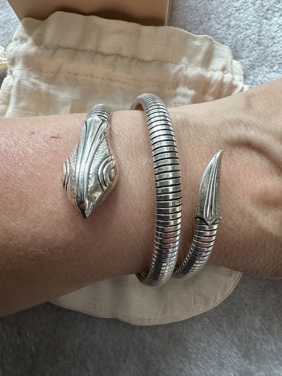 Armbänder & -reifen: Bracelet serpent GAS Bijoux argenté – Neu (gemäss Beschreibung) aus Morges von sandy069 1