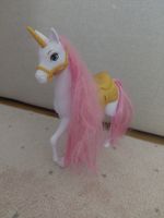 Spielzeug Einhorn mit Sattel pinke Mähne gut erhalten 