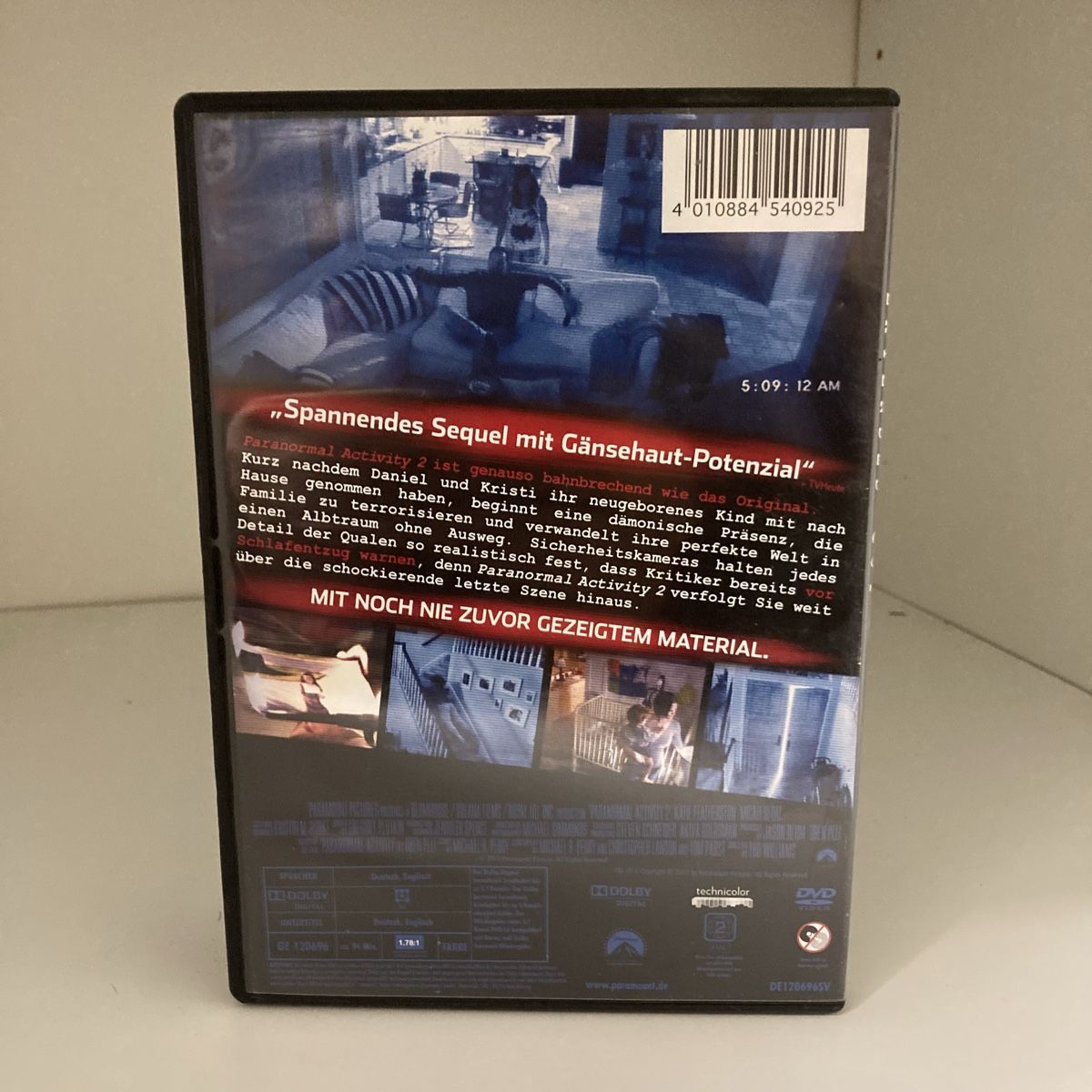 Tutti i DVDs: DVD Paranormal Activity 2 – Usato da Aarwangen venduto da to-hirschi 1
