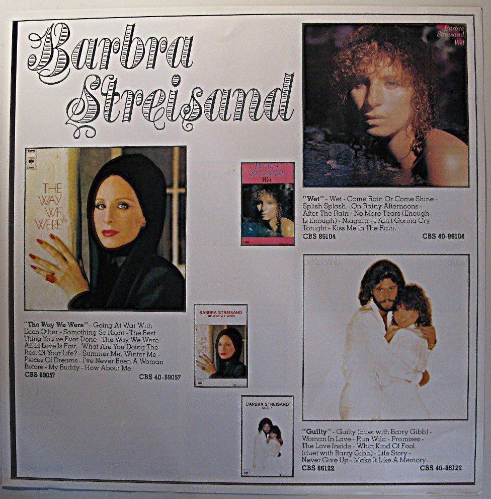 Dischi in vinile: STREISAND "Guilty" LP in VG+ – Usato da Monthey venduto da Pingmub 6