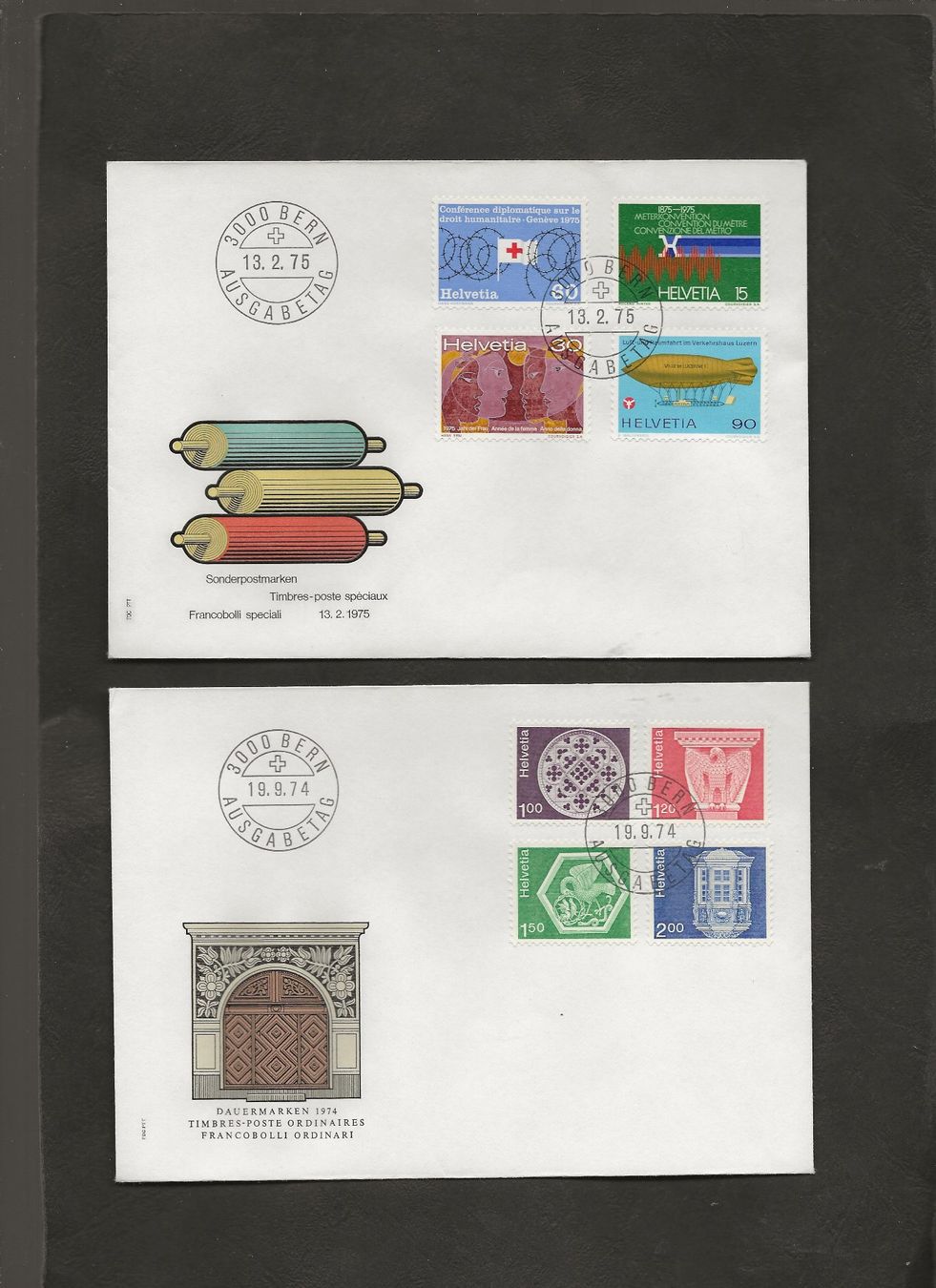 Tutti i francobolli: Schweiz 16 FDC 1972 bis 1975 – Usato da Au ZH venduto da xelagreb01 3