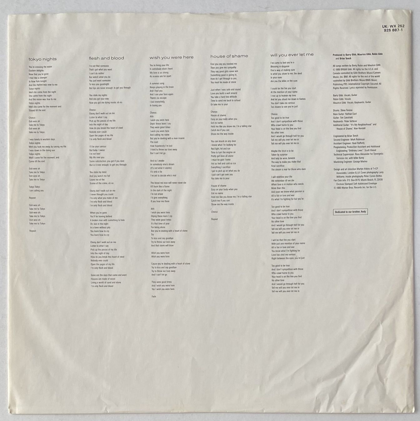 Schallplatten: Bee Gees, One – Gebraucht aus Flums von Empe1 3