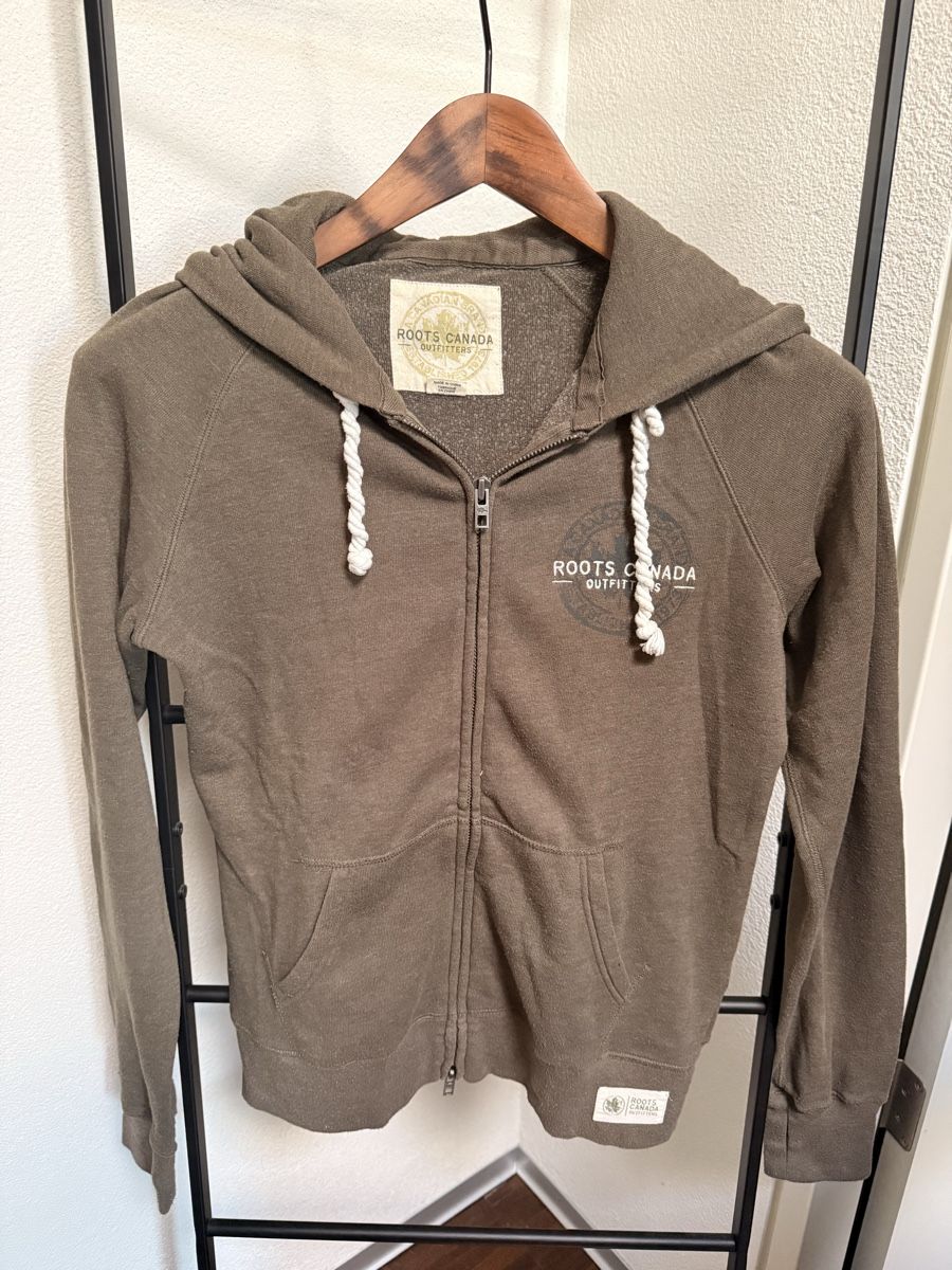 Maglioni & Felpe: Roots Canada Kapuzenjacke Khaki, s – Usato da Winterthur venduto da hera05