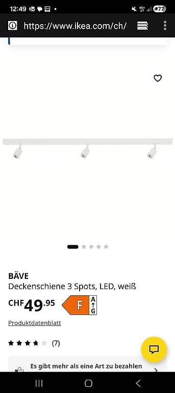 Ikea Lampade: Ikea Bäve 3er Spot, 3 Stk – Usato da Winterthur venduto da Pitschna88