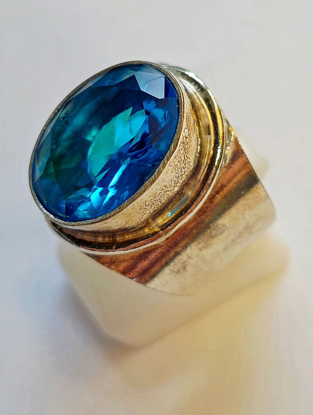 Anelli: Silberring mit blauem Stein Grösse 59 Neu – Nuovo (secondo la descrizione) da Zürich venduto da ben_mn5h 1