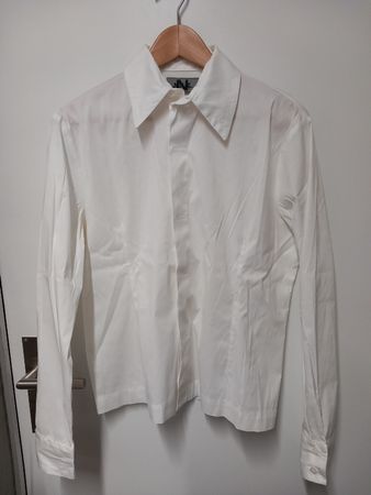 Klassische weisse Stretchbluse NILE Gr.L