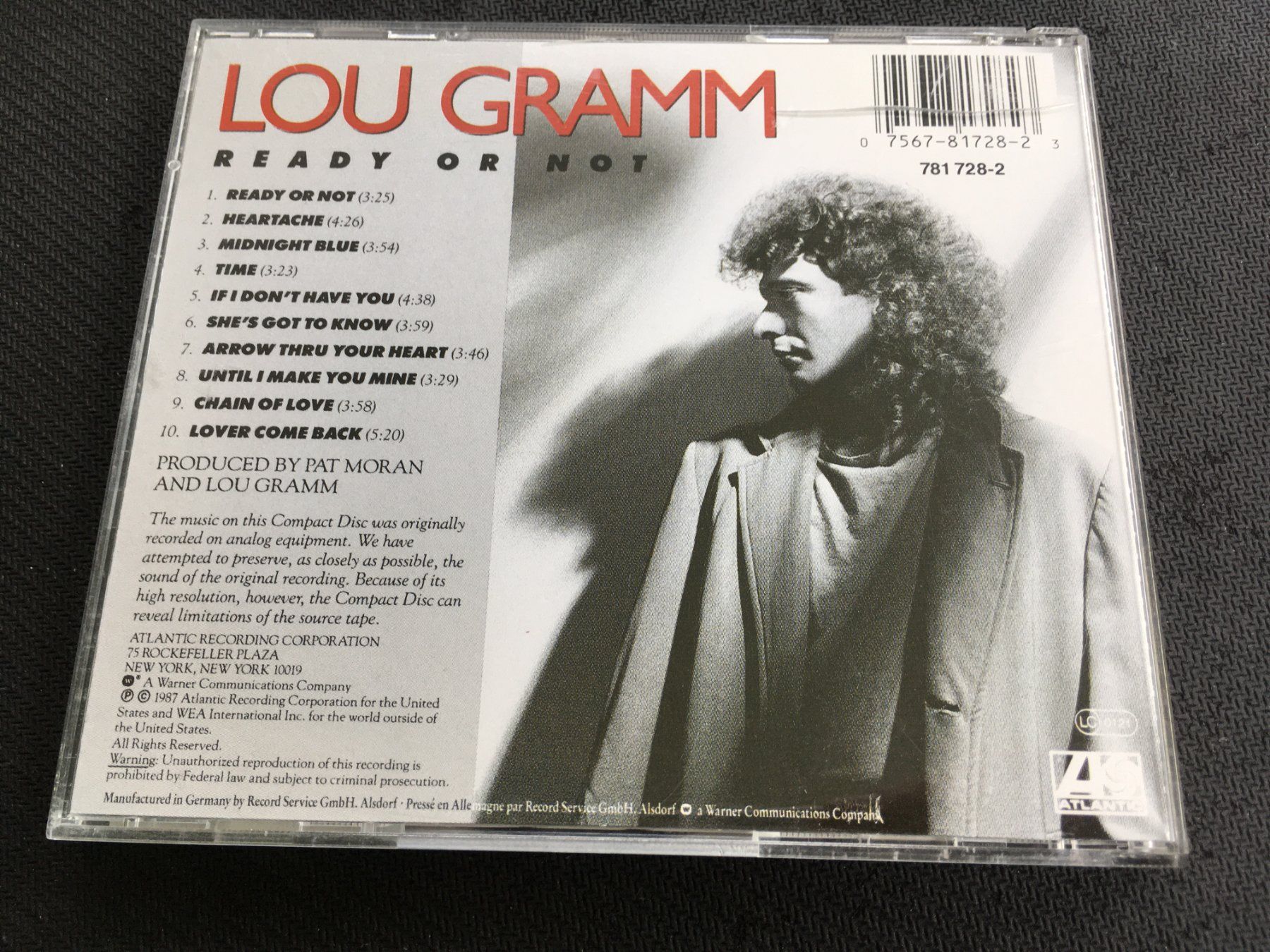 CDs: Lou Gramm - Ready or not -CD- – Gebraucht aus St.Gallen von MedienJoe 2