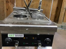 Nudelkocher 2-er Set Gastro, elektrische Pastakocher 🍟-T...