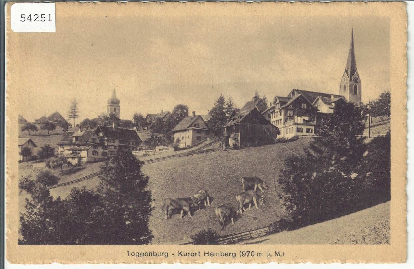 Cartoline postali: Hemberg - Kuhherde – Usato da Ettingen venduto da Kartenplanet