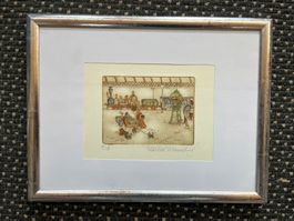Radierung / E.A. von Cäcilia WAMELING       (ID S329)