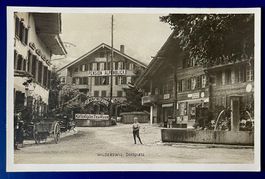 Foto-AK: Wilderswil. Dorfplatz.  BE. 1929