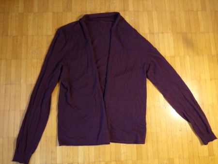 Damen Jacke dünn dunkel bordo Gr. 40