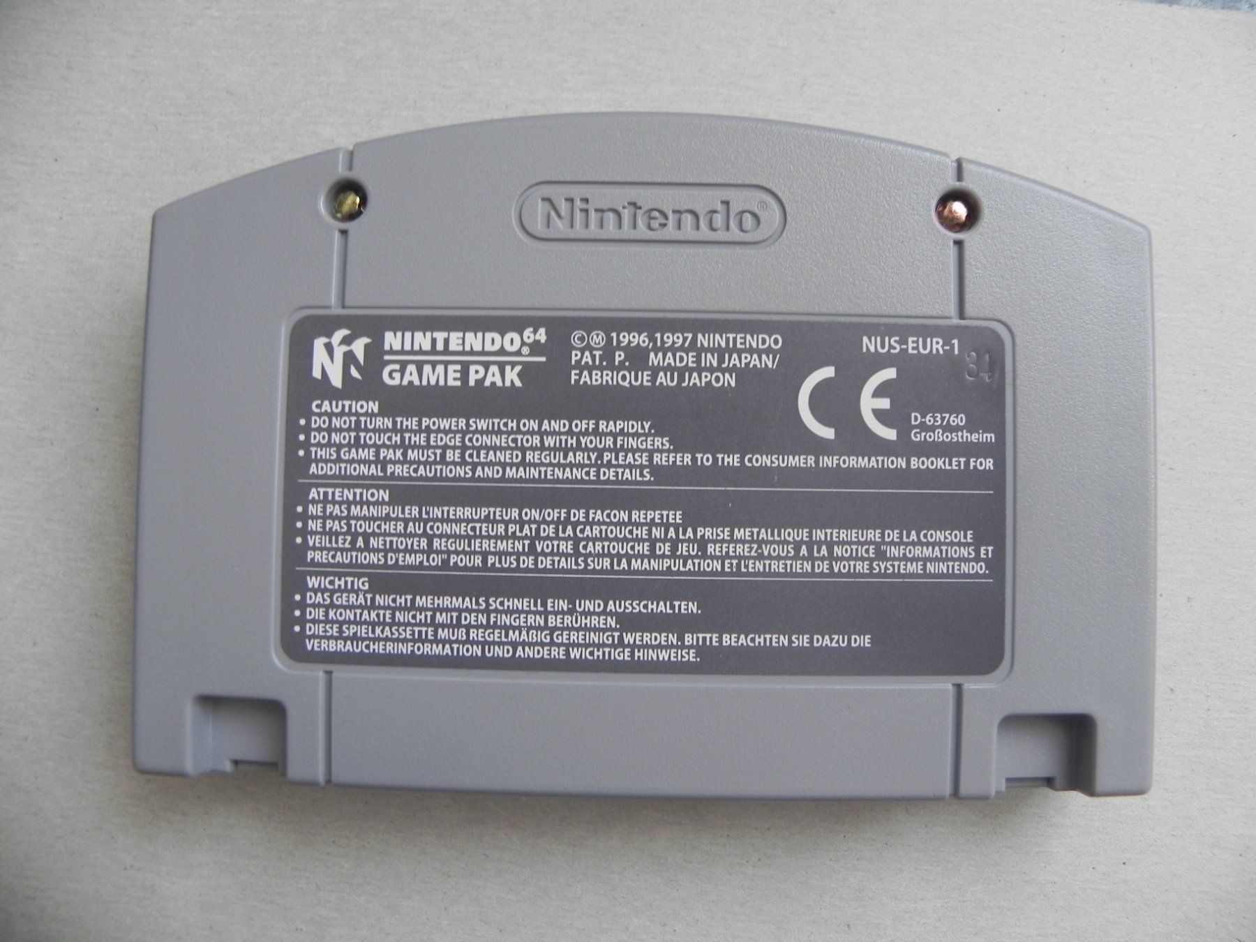 Nintendo Spiele: Nintendo 64 Kult Game Top Spiel Doom – Gebraucht aus Siebnen von krimsie 1