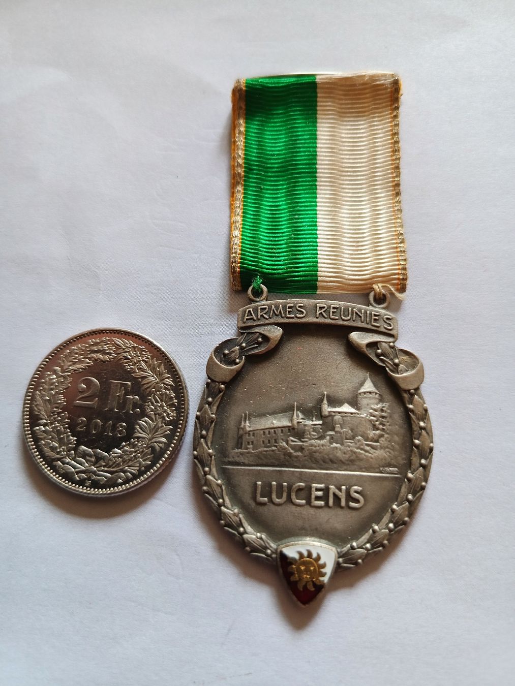 Medaglie: Médaille Armes Reunies Lucens – Usato da Bex venduto da Canouille