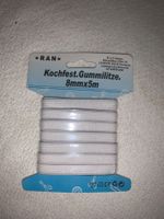 Gummilitze 8mm x 5 m weiss OVP Schlüpfer Gummi gummiband