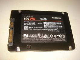 1 stück 500gb ssd. Samsung 870 evo. Getestet. Siehe Details