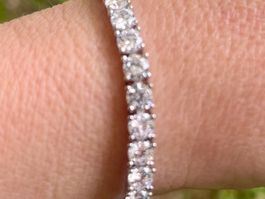 Silberarmband 925 mit Zirkonia Marke:Alpen Silva 17 cm