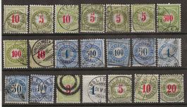 TAX99 - Lot de timbres taxe type chiffre
