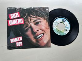 SUZI QUATRO tolle Single Mam's Boy Kult Top Hit 70's